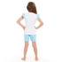 Girls summer pajama set Mermaid t-shirt + Baby Blue shorts